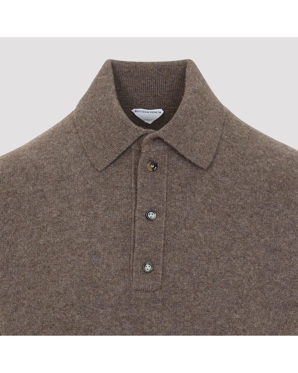 Bottega Veneta Brown Knit Polo