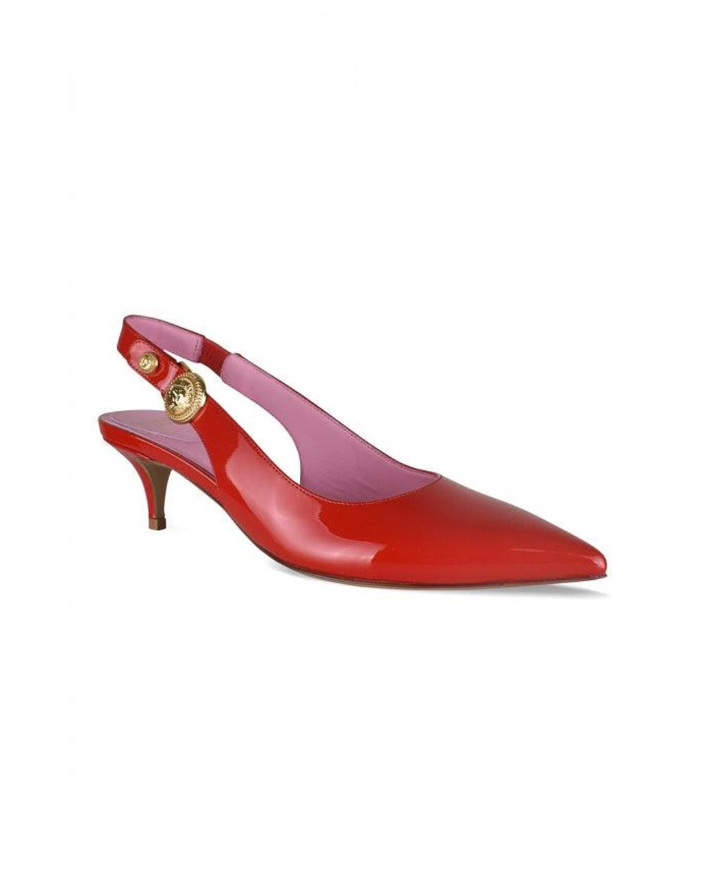 Balmain Red Eva Slingback Pumps