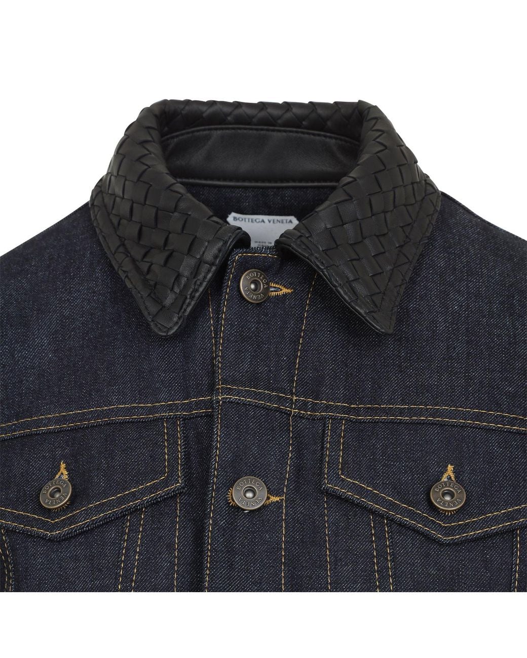Bottega Veneta Blue Raw Denim Jacket