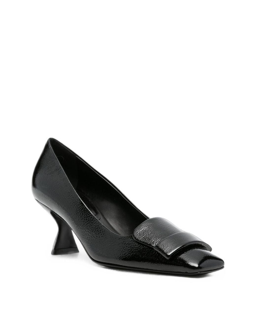 Sergio Rossi Black Leather Pumps