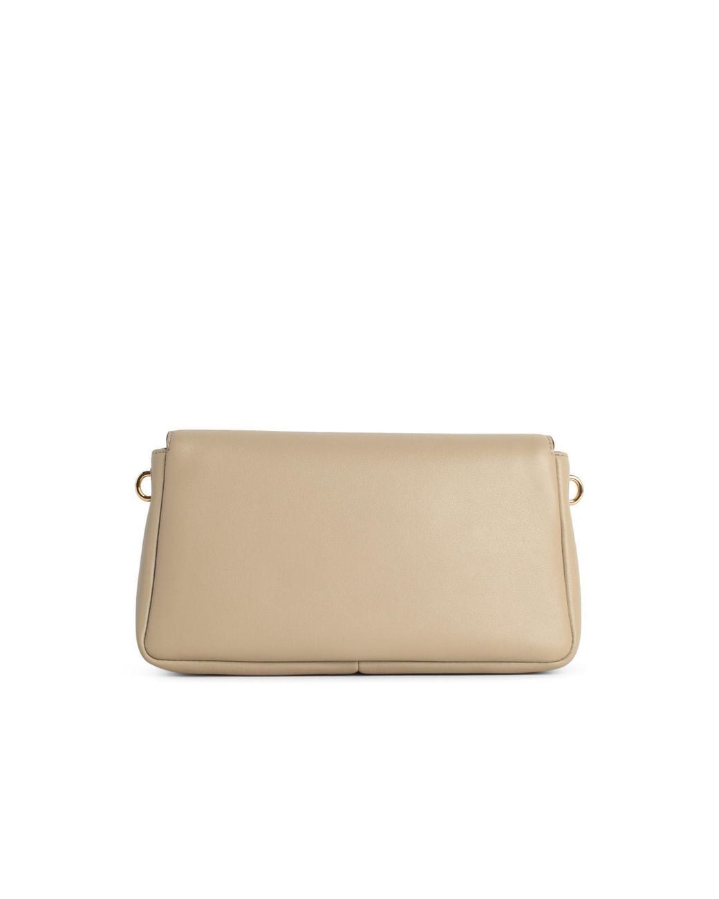 Tory Burch Natural 'Charlie' Small 'Soft Cement' Suede Shoulder Bag