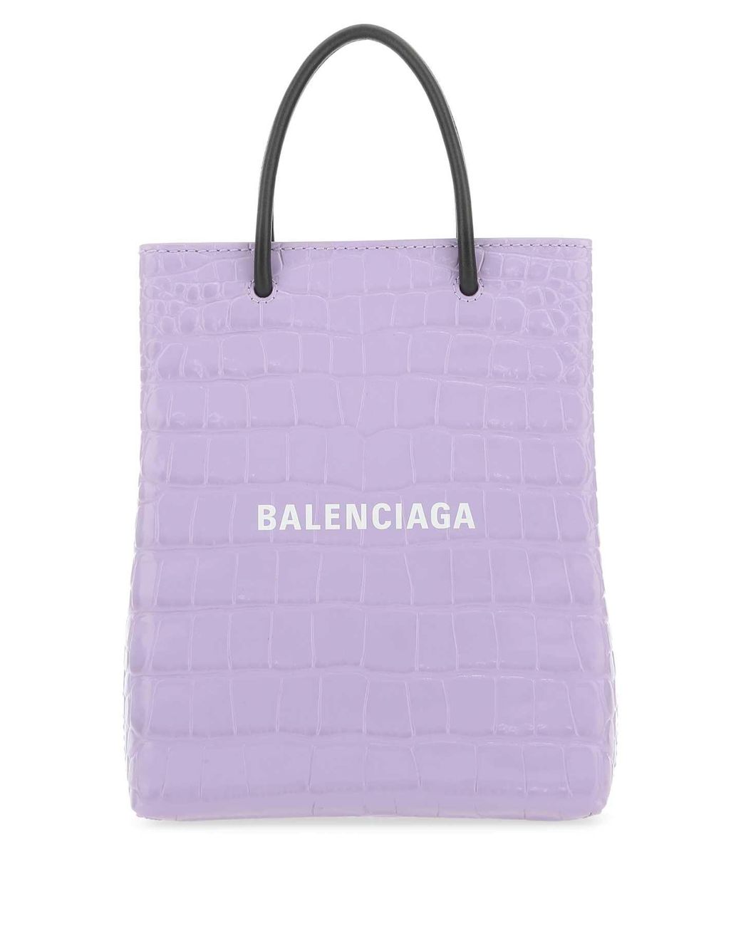 Balenciaga Purple Lilac Leather Handbag