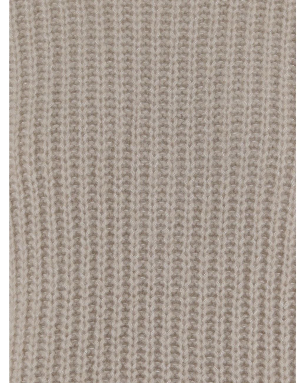 Allude Gray V-Neck Sweater Cashmere And Silk