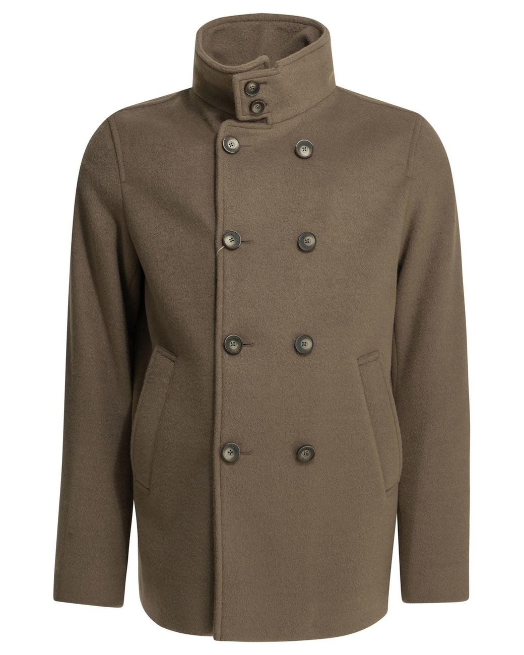 Herno Green "Peacoat Resort" Short Coat