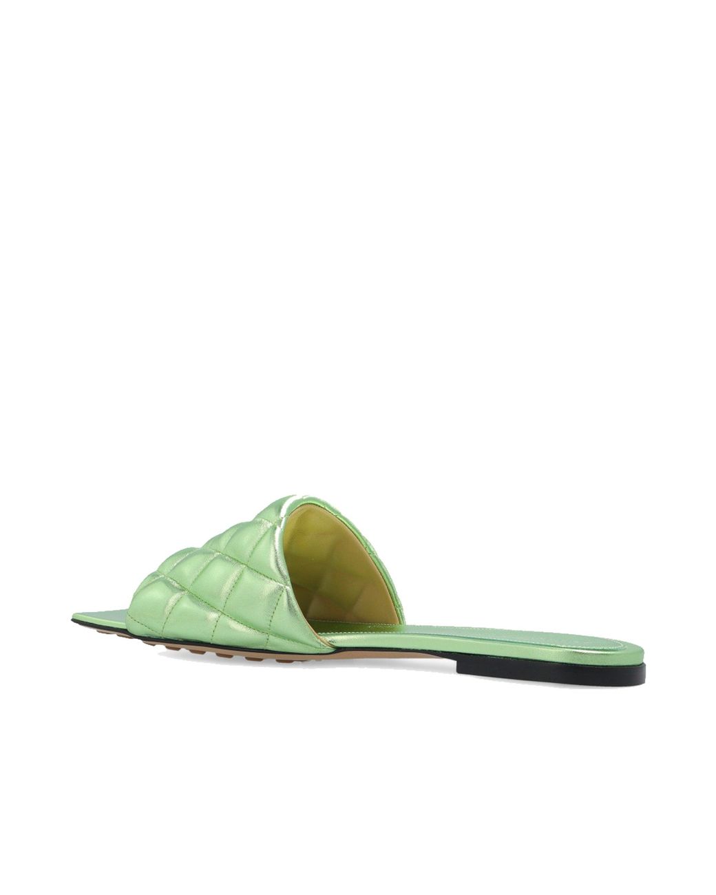 Bottega Veneta Green Sliders