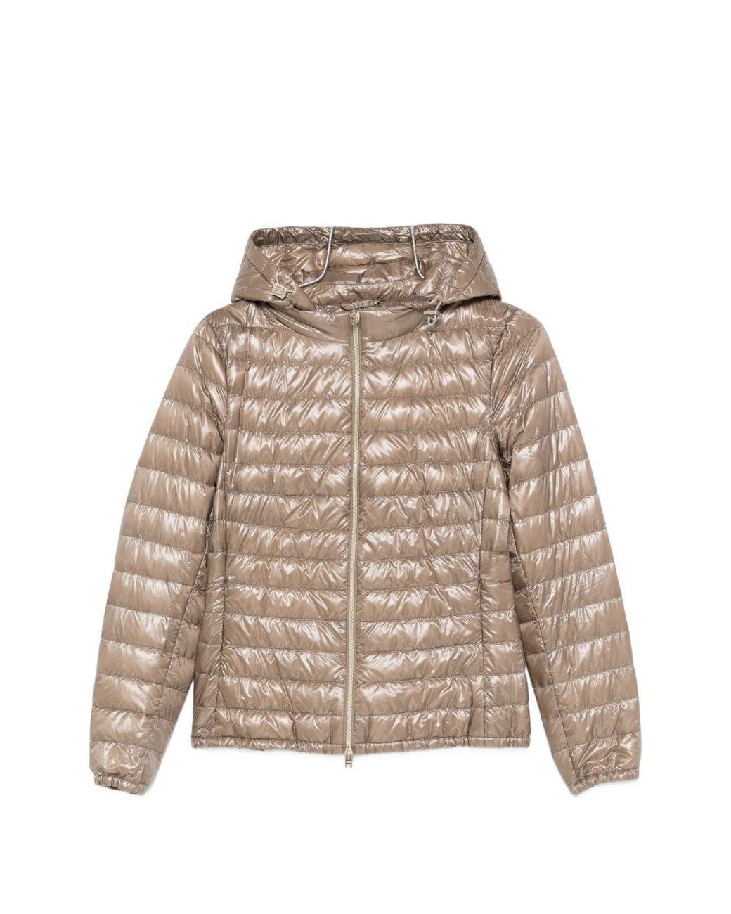 Chaqueta Con Cremallera Y Capucha Herno de color Natural