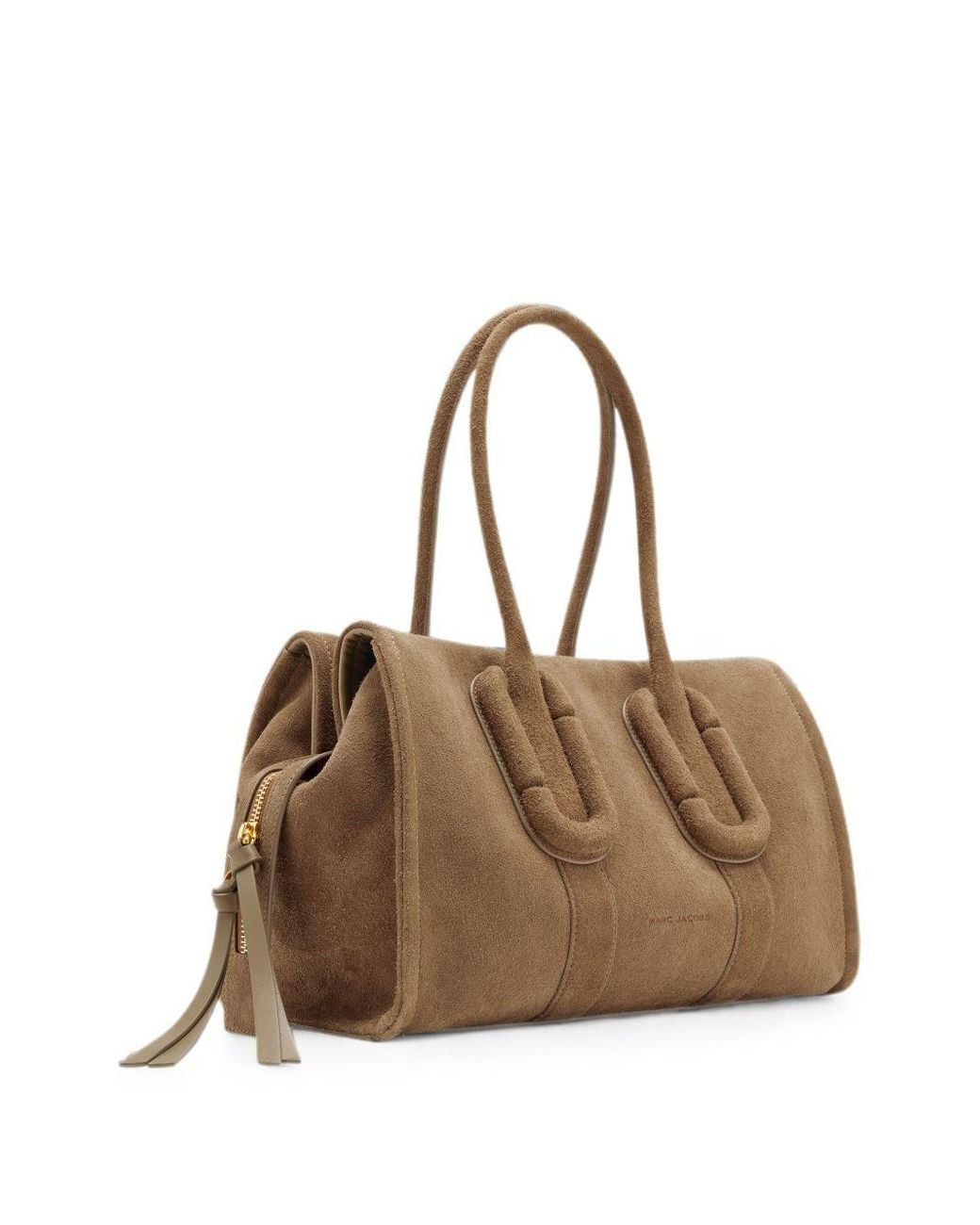 Marc Jacobs Natural The Carryall Suede Leather Tote