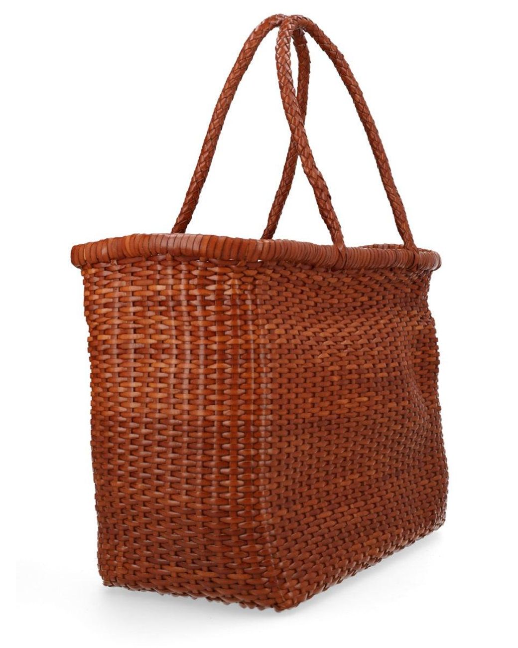 Dragon Diffusion Brown Borsa "B Weave" Large