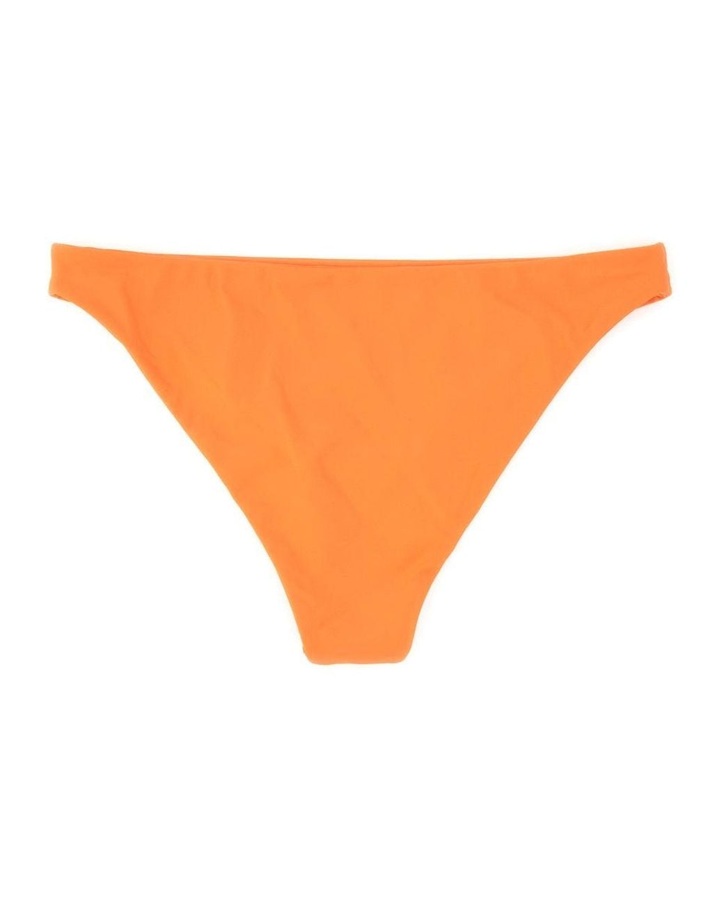 SPORTY&RICH Orange Bikini Briefs With Logo