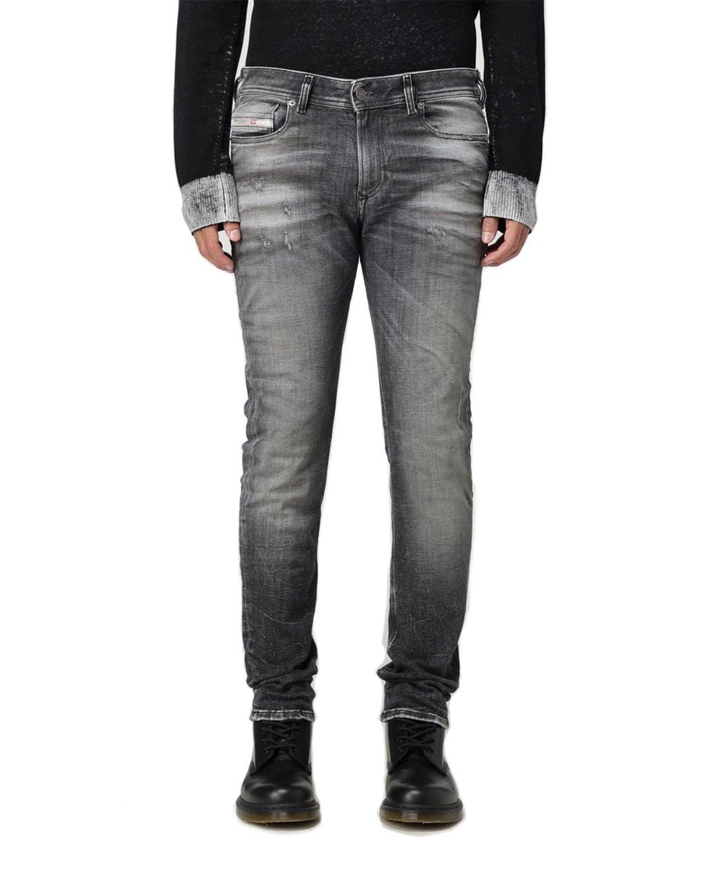 DIESEL Jeans Zwart in het Gray