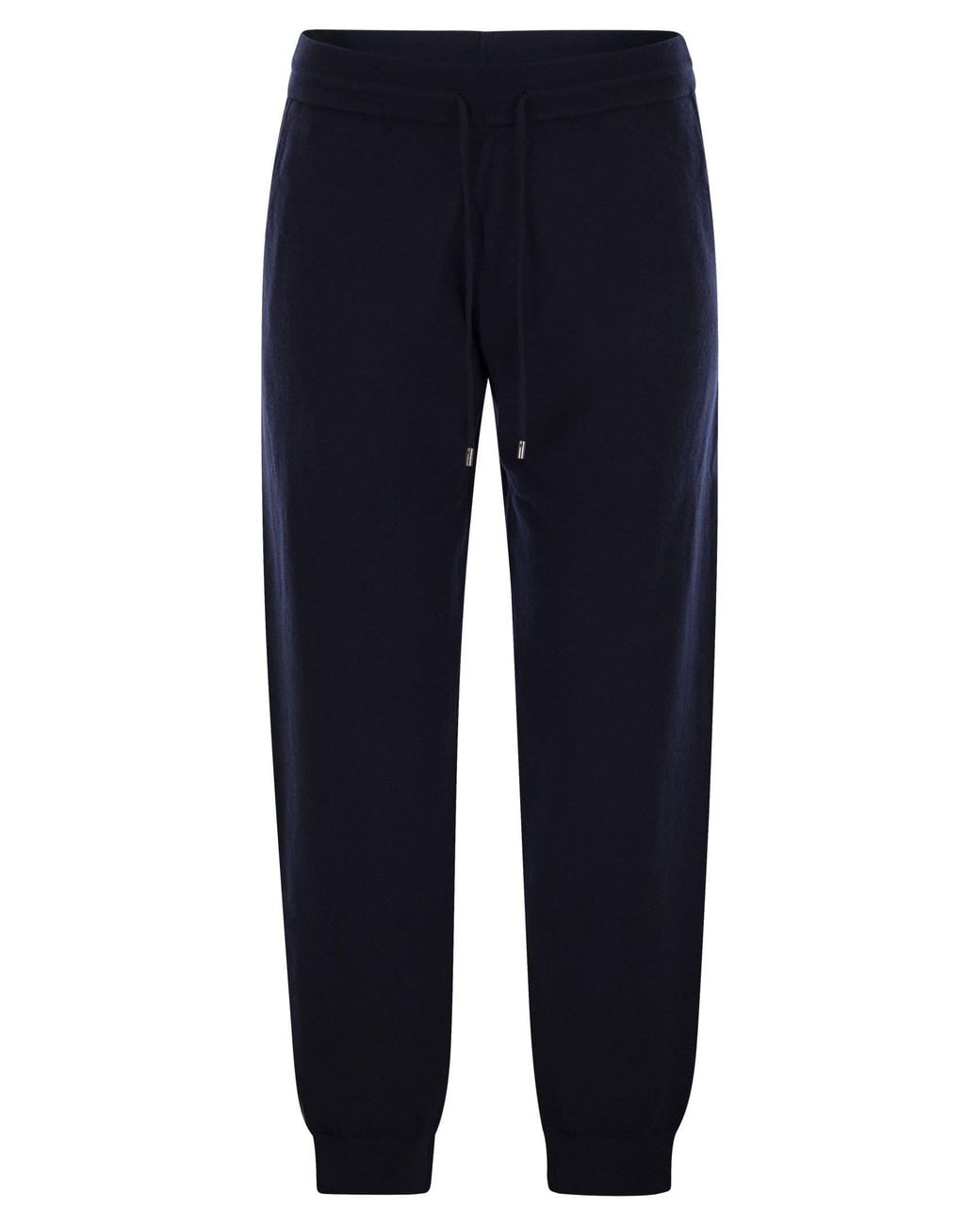 Mc2 Saint Barth Blue Merino Wool Knitted Trousers for men