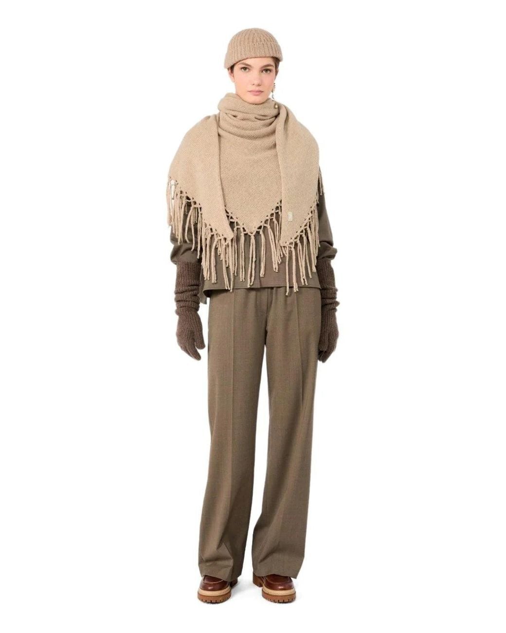 Weekend by Maxmara Brown Petra Dove Trousers