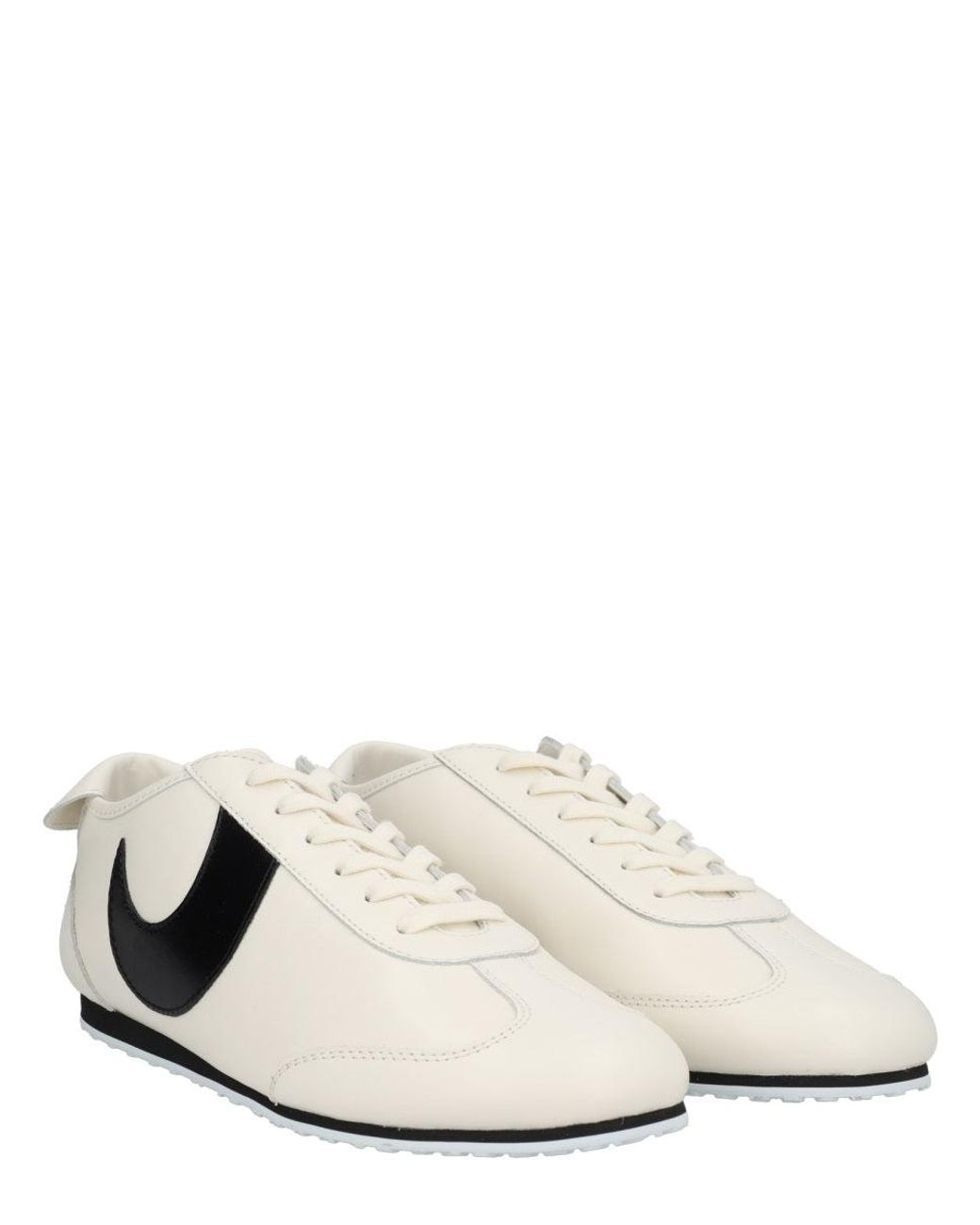 MARINE SERRE White Leather Sneakers for men