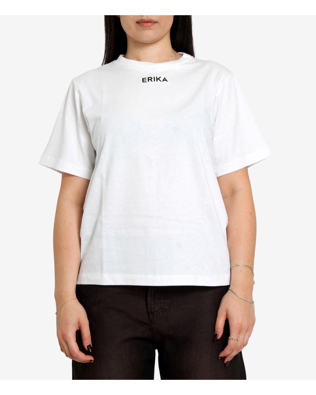 Erika Cavallini Semi Couture White T Shirts And Polos