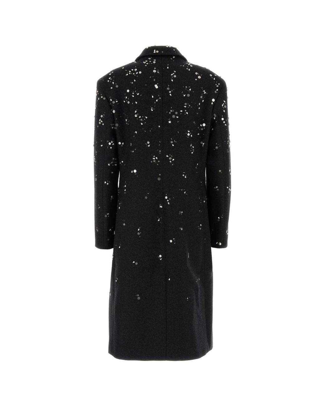 Jil Sander Black Embroidered Wool Jacket For