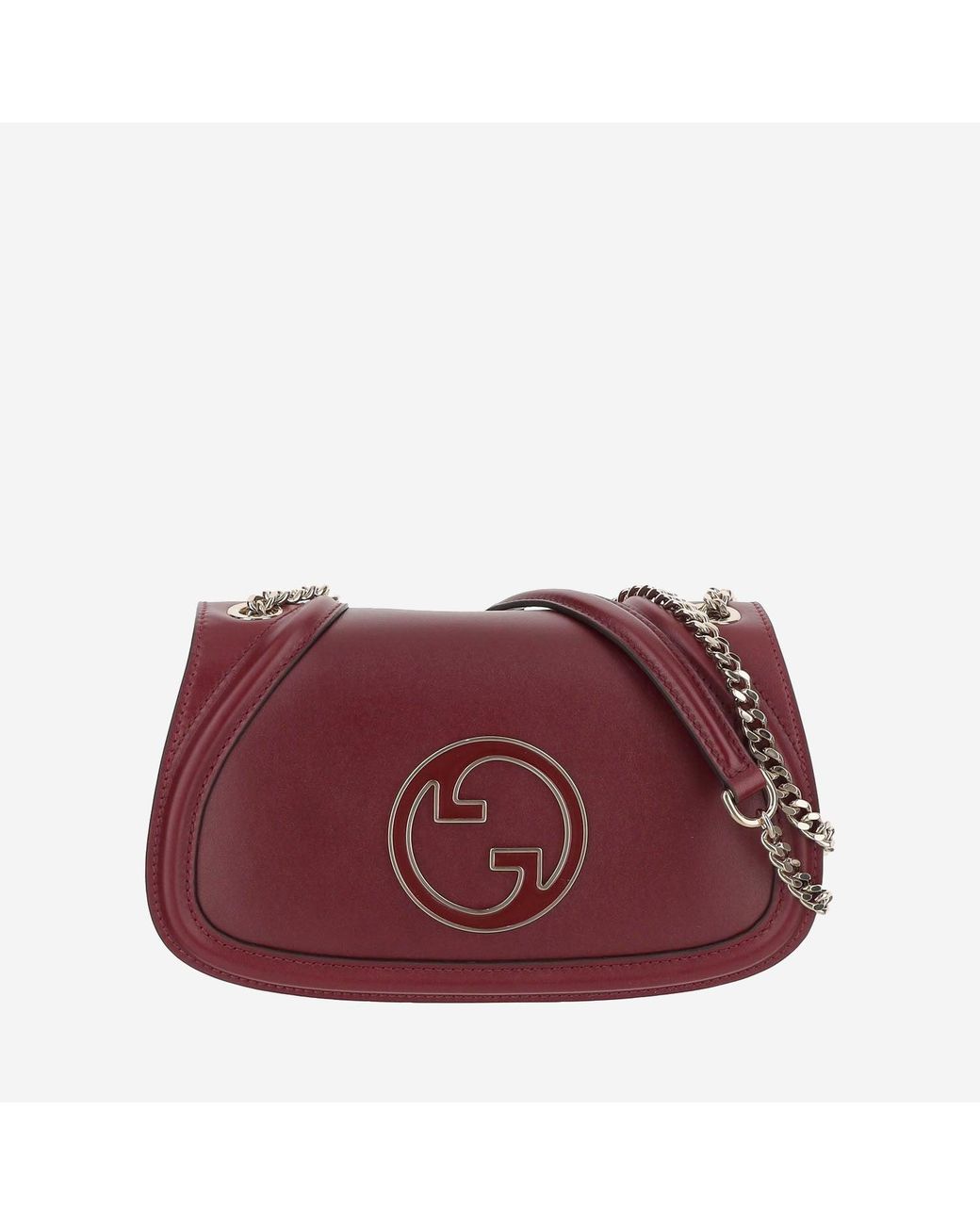 Gucci Red Blondie Shoulder Bag With Chain