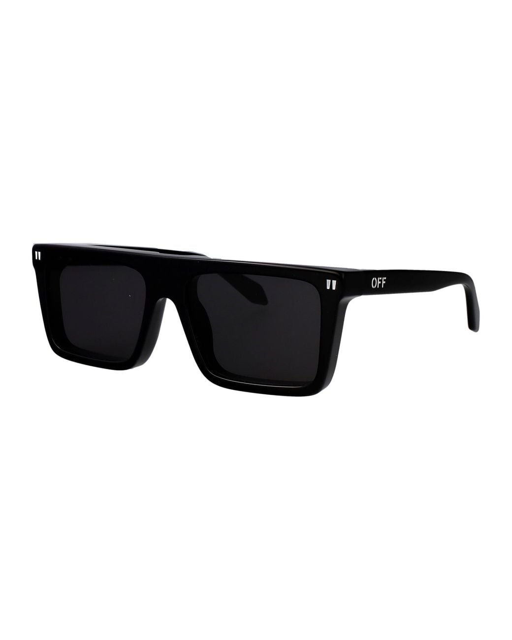 Off-White c/o Virgil Abloh Black Shiny Acetate Sunglasses