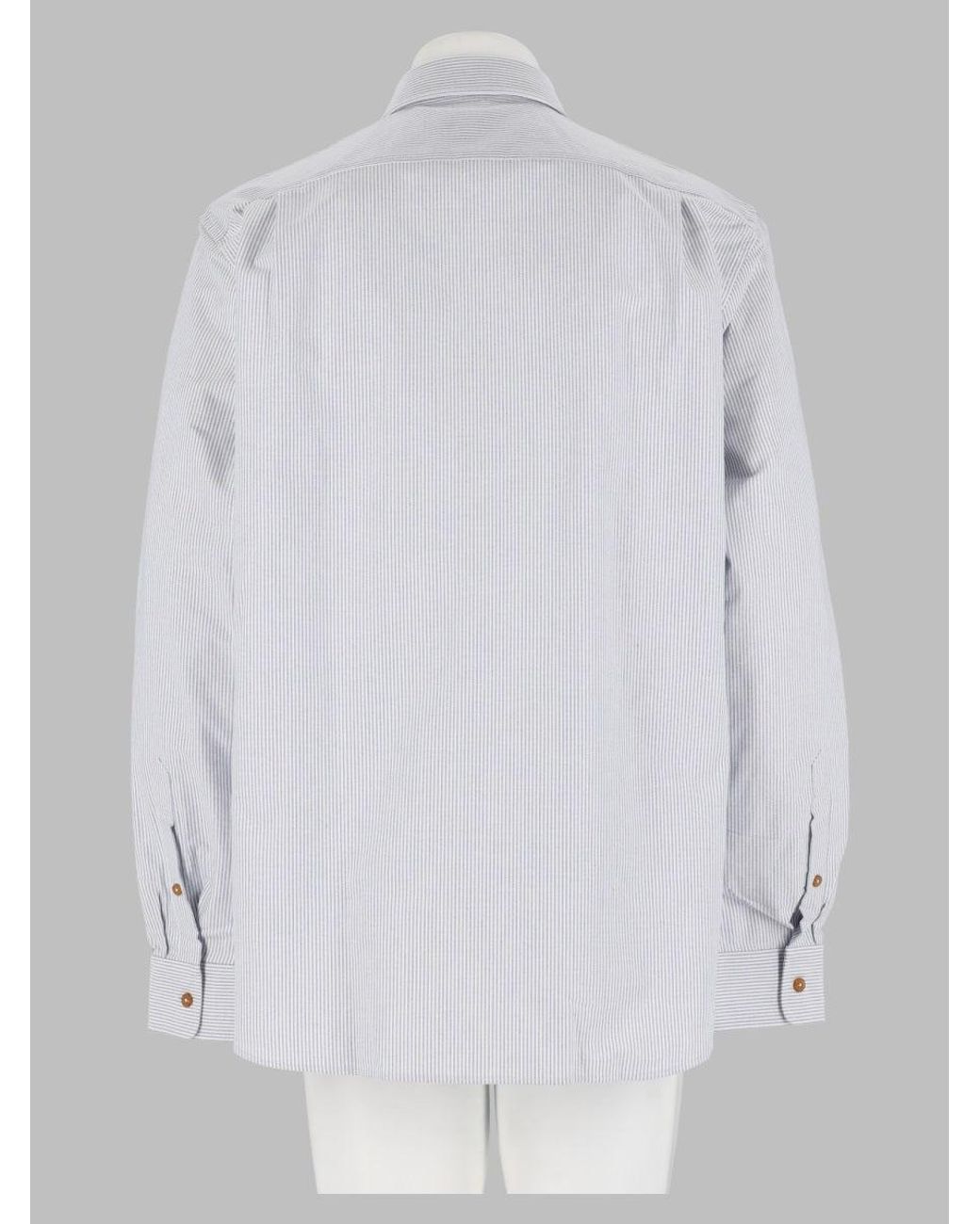 Vivienne Westwood White Pinstripe Button-Down Shirt for men