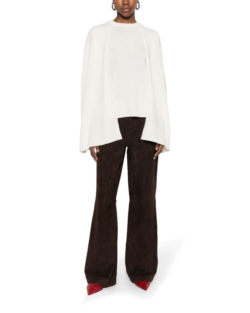 Totême  White Cashmere Sweater