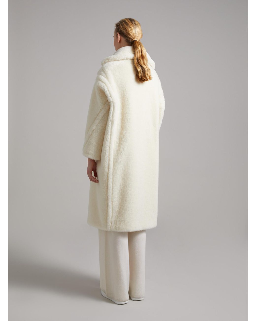 Max Mara White Ted Girl Teddy Bear Icon Coat
