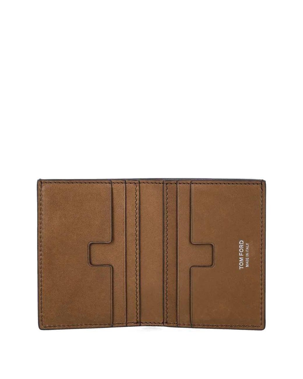 Tom Ford Brown Foldable Card Holder