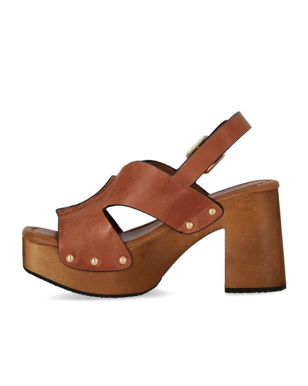 MISS OLIVIA Brown Eva Heeled Sandal