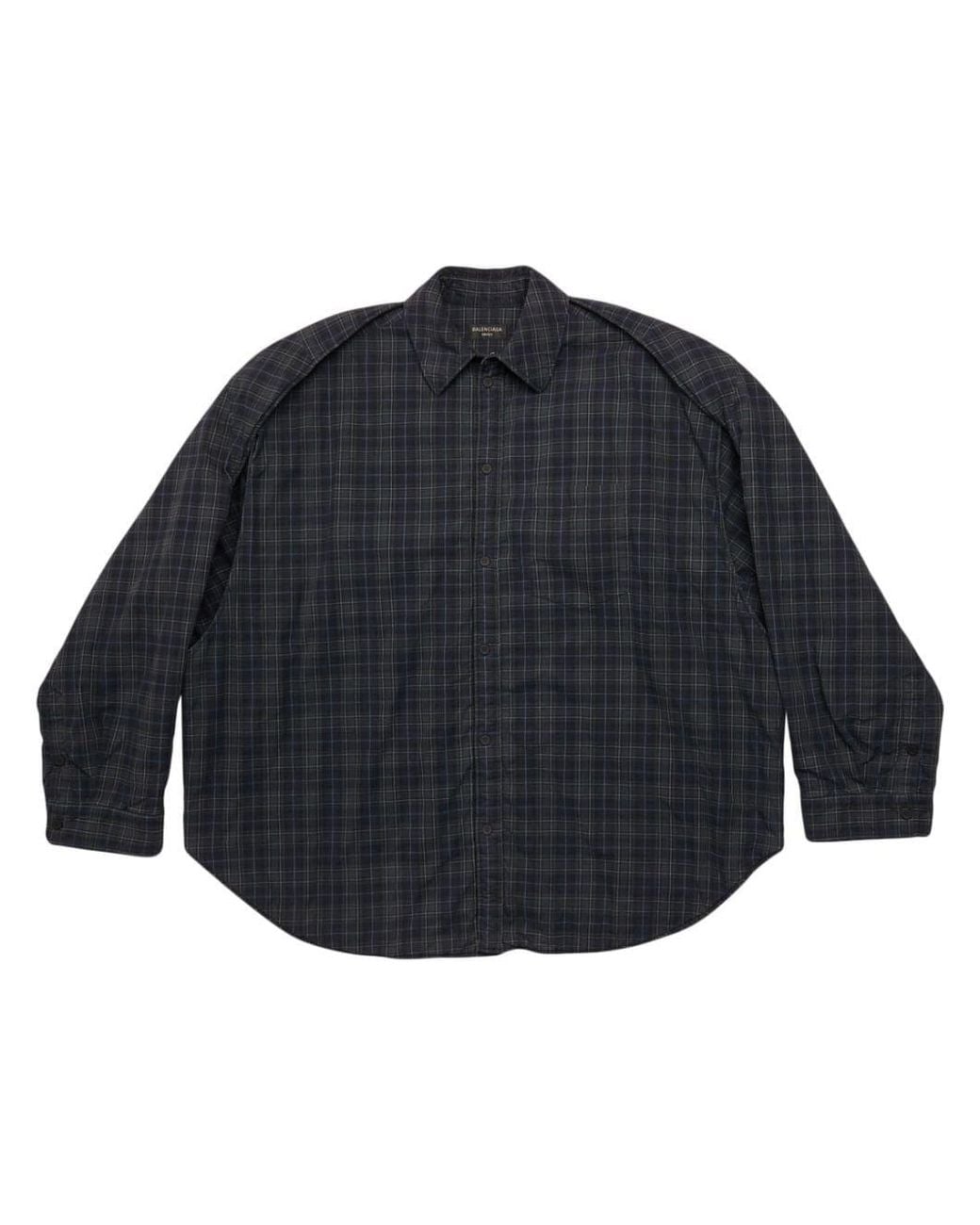 Balenciaga Blue Shirt With Removable Sleeves