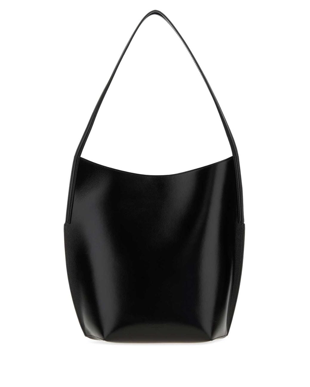 Jil Sander Black Leather Kante Shoulder Bag