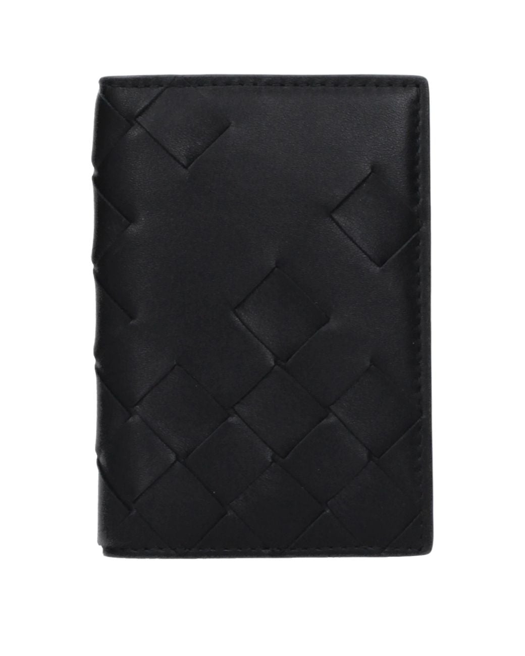 Bottega Veneta Black Leather Document Holder
