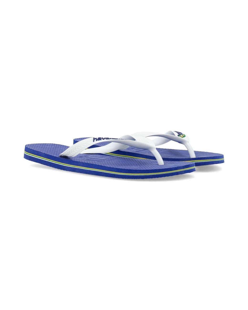 Havaianas Blue Brasil Logo Flip-Flops