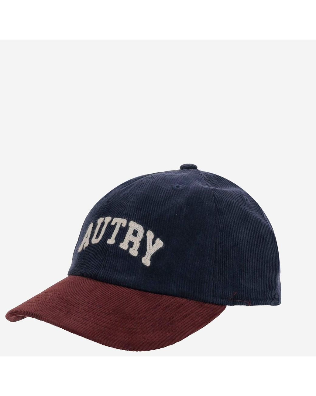 Autry Blue Velvet Cap With Logo for men