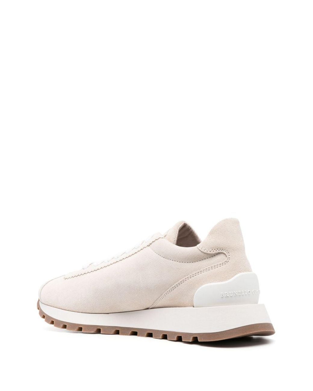 Brunello Cucinelli White Leather Sneakers