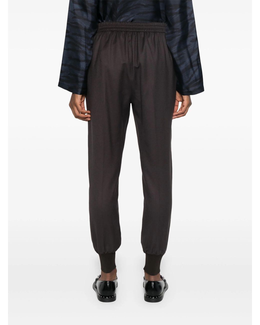 Stella McCartney Black Wool Tapered Trousers