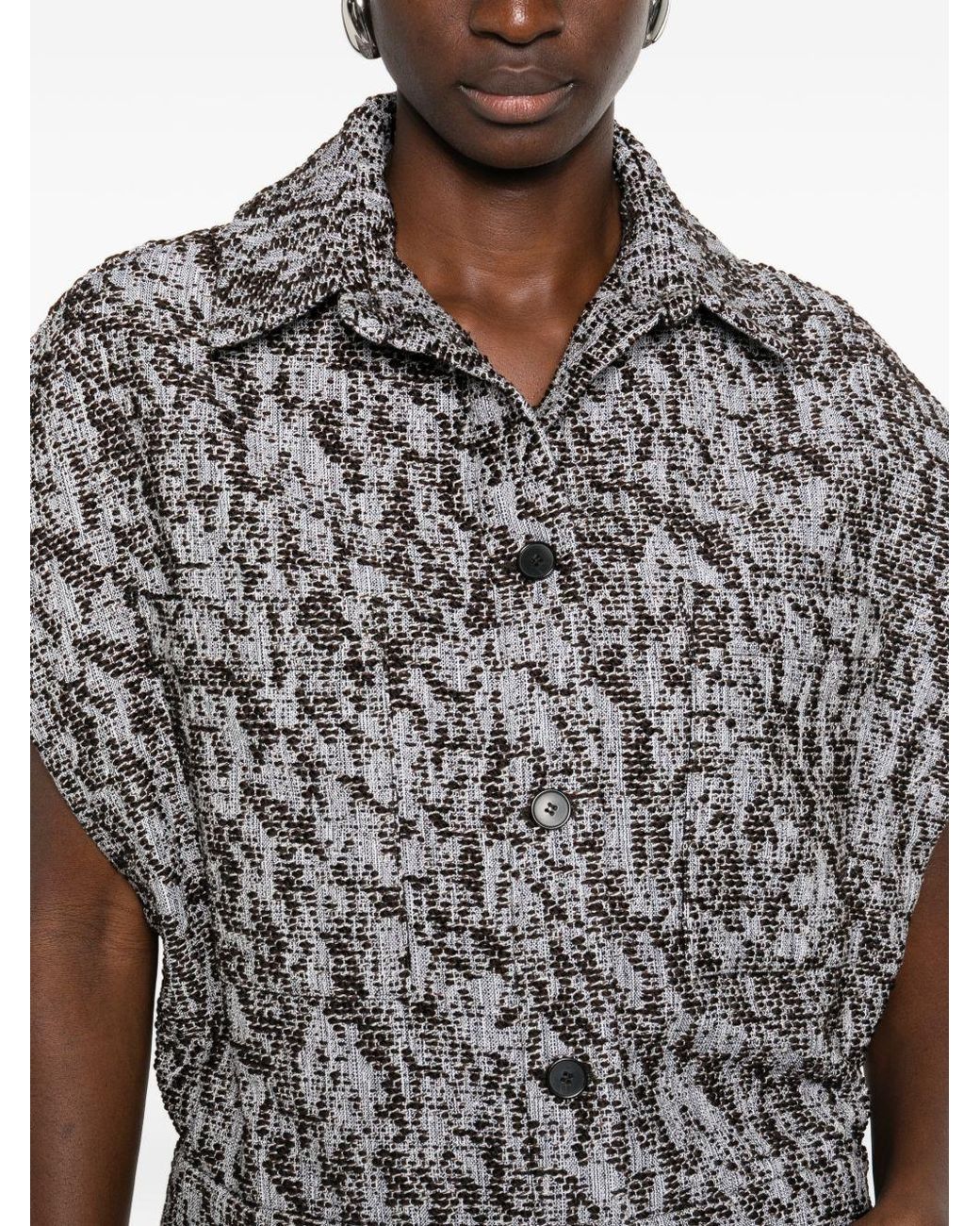 IRO Gray Estel Cotton Blend Shirt