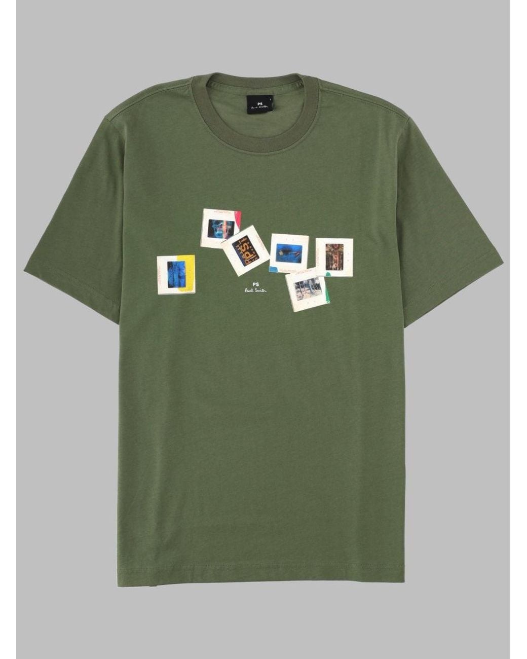Paul Smith Green T Shirt Con Stampa