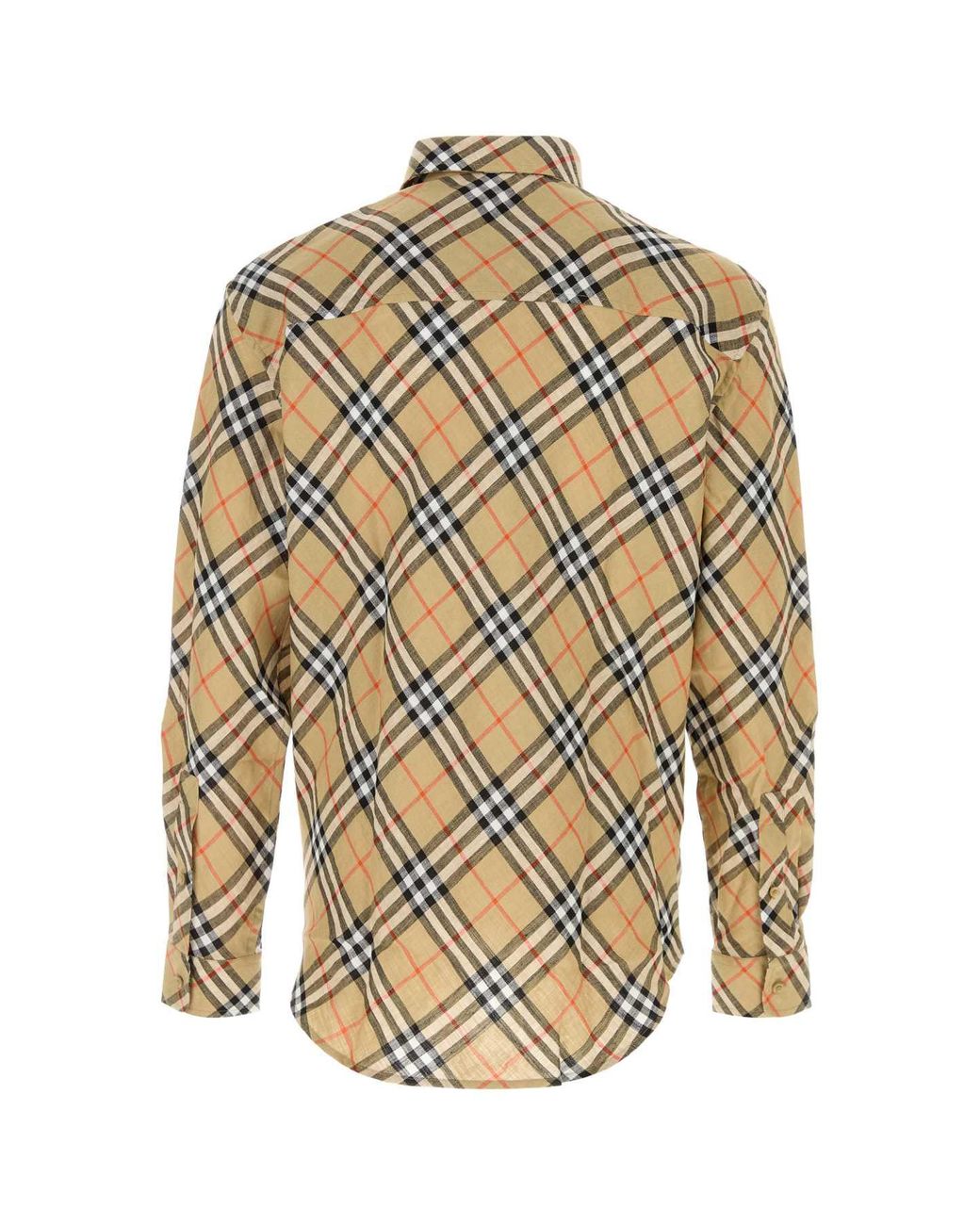 Burberry Multicolor Embroidered Linen Shirt for men