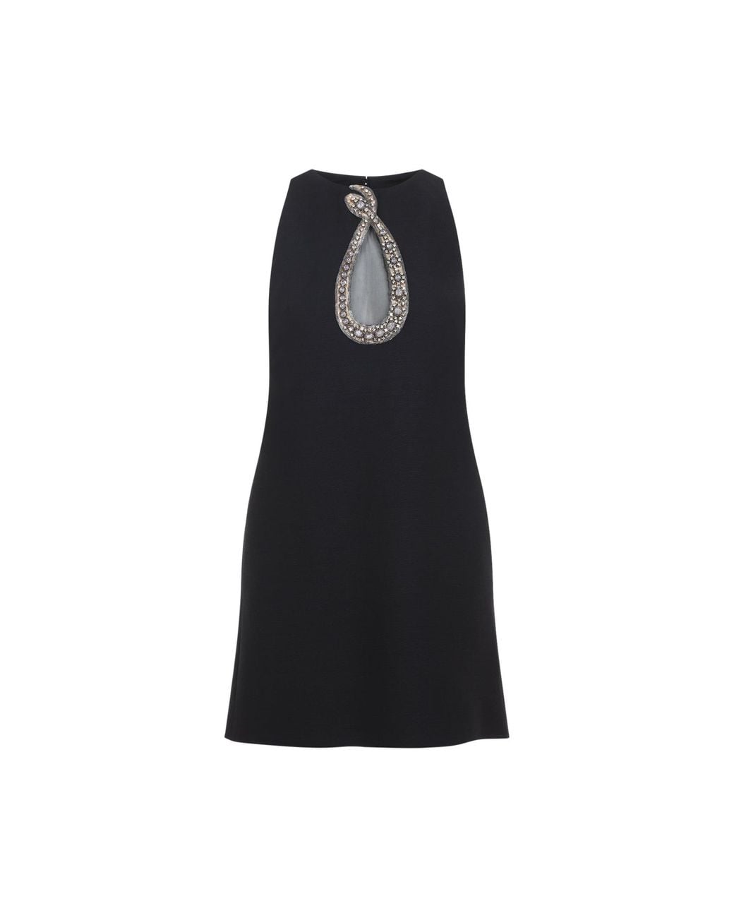 Valentino Black Embroidered Mini Suit Dress For