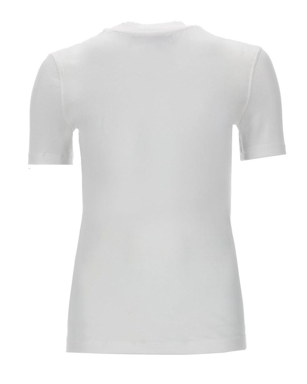 Versace Jeans Couture Gray T Shirt Con Stampa Logo