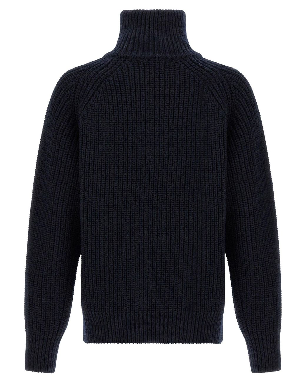 Dries Van Noten Monty Full-Zip Turtleneck Sweater in Blue for Men
