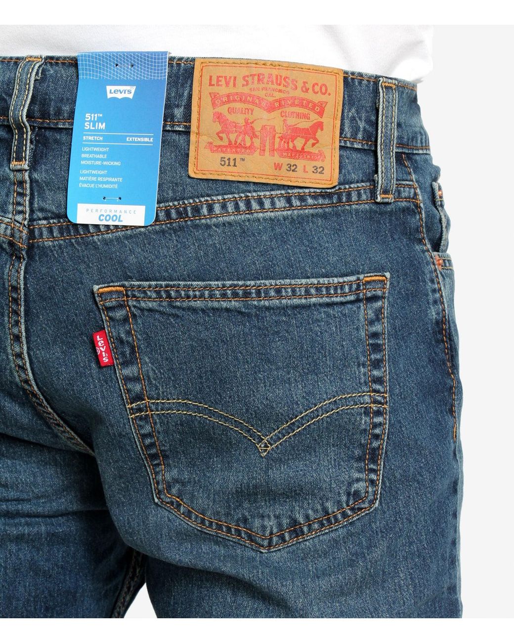 Levi's Jeans Donker Denim in het Blue
