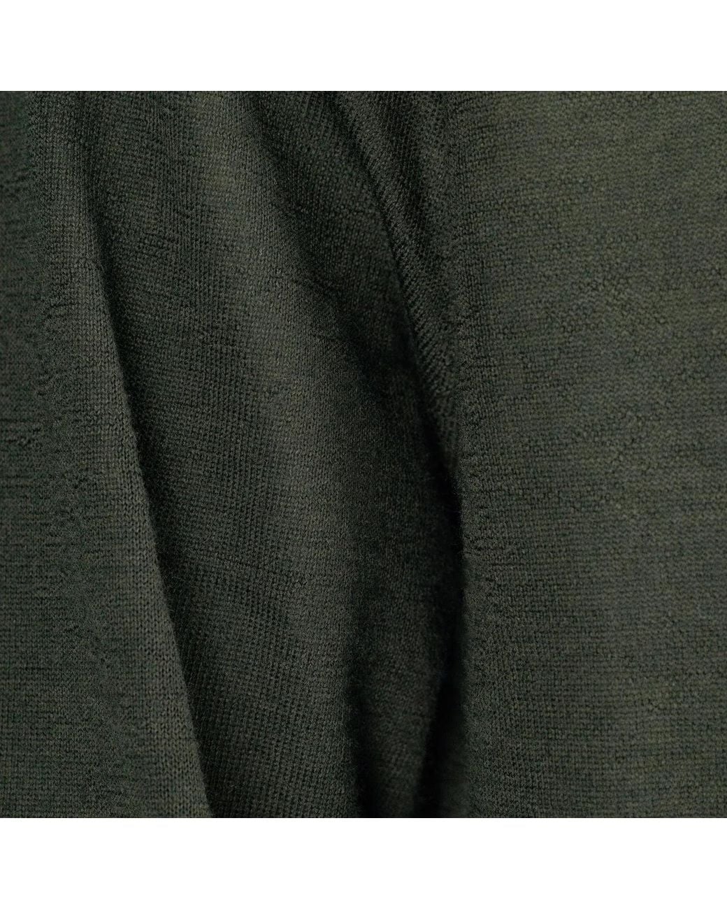AUTORE Green Merino Wool Pullover