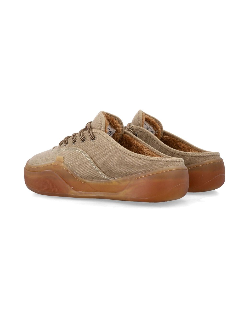 ERL Brown Canvas Mule Sneakers for men