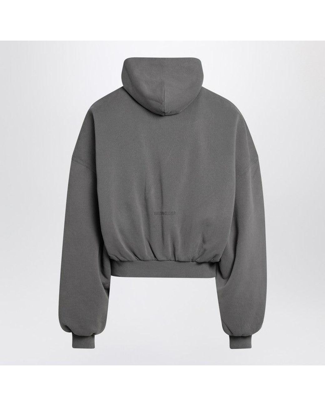 Balenciaga Dark Human Being Zip Hoodie in Gray for Men | Lyst