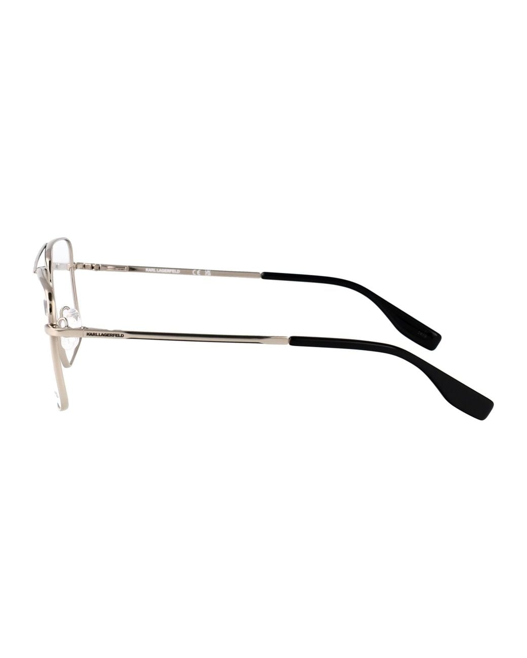 Karl Lagerfeld Black Aviator Optical Kl357 41 for men