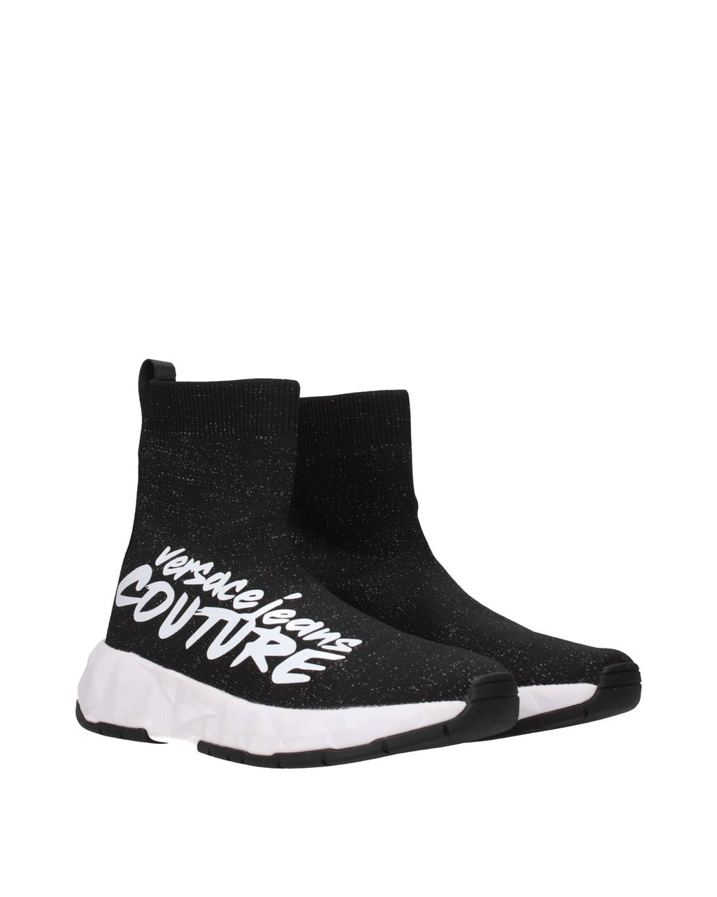 Versace Jeans Black Sneakers Couture Donna Tessuto Nero