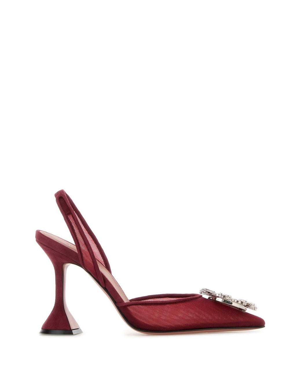AMINA MUADDI Red Slingback Heels