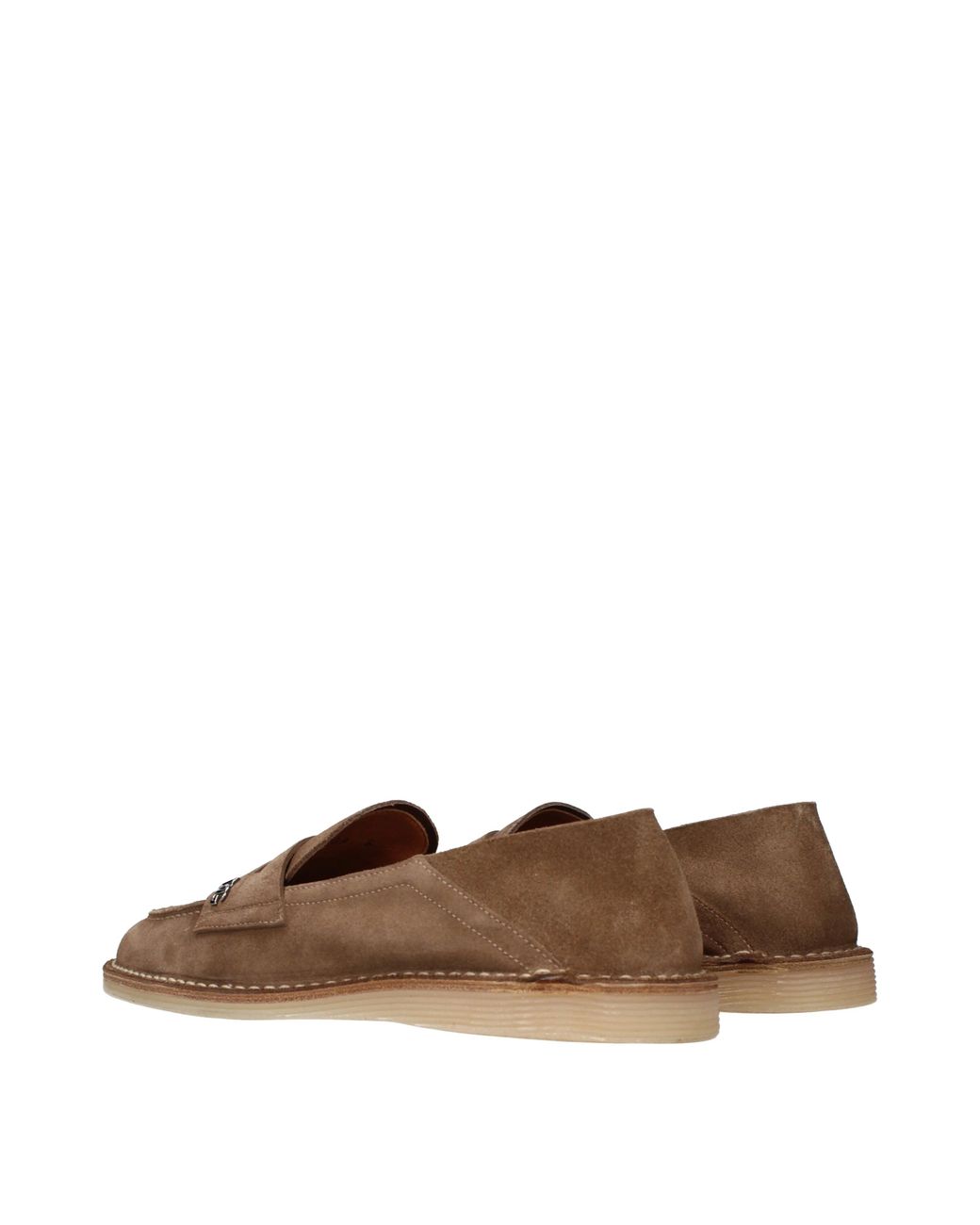 Dolce & Gabbana Brown Loafers Suede/Hazelnut