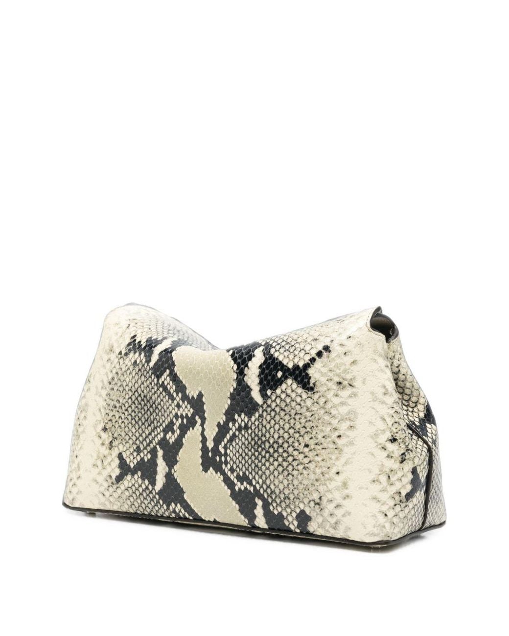 Totême Natural T Lock Leather Clutch