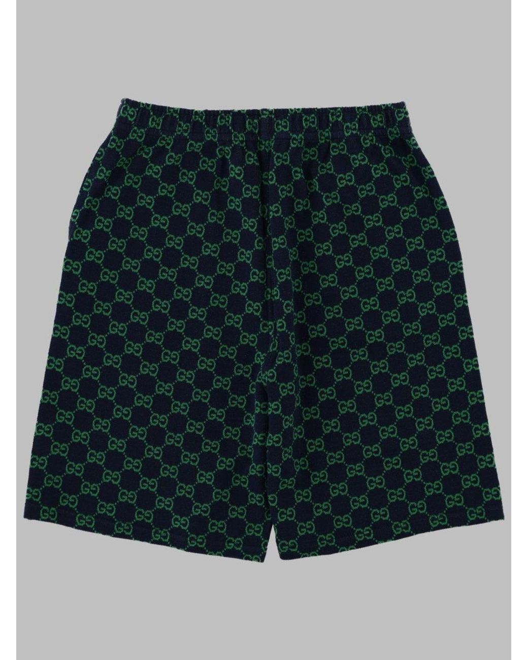 Gucci Green Bermuda Logati