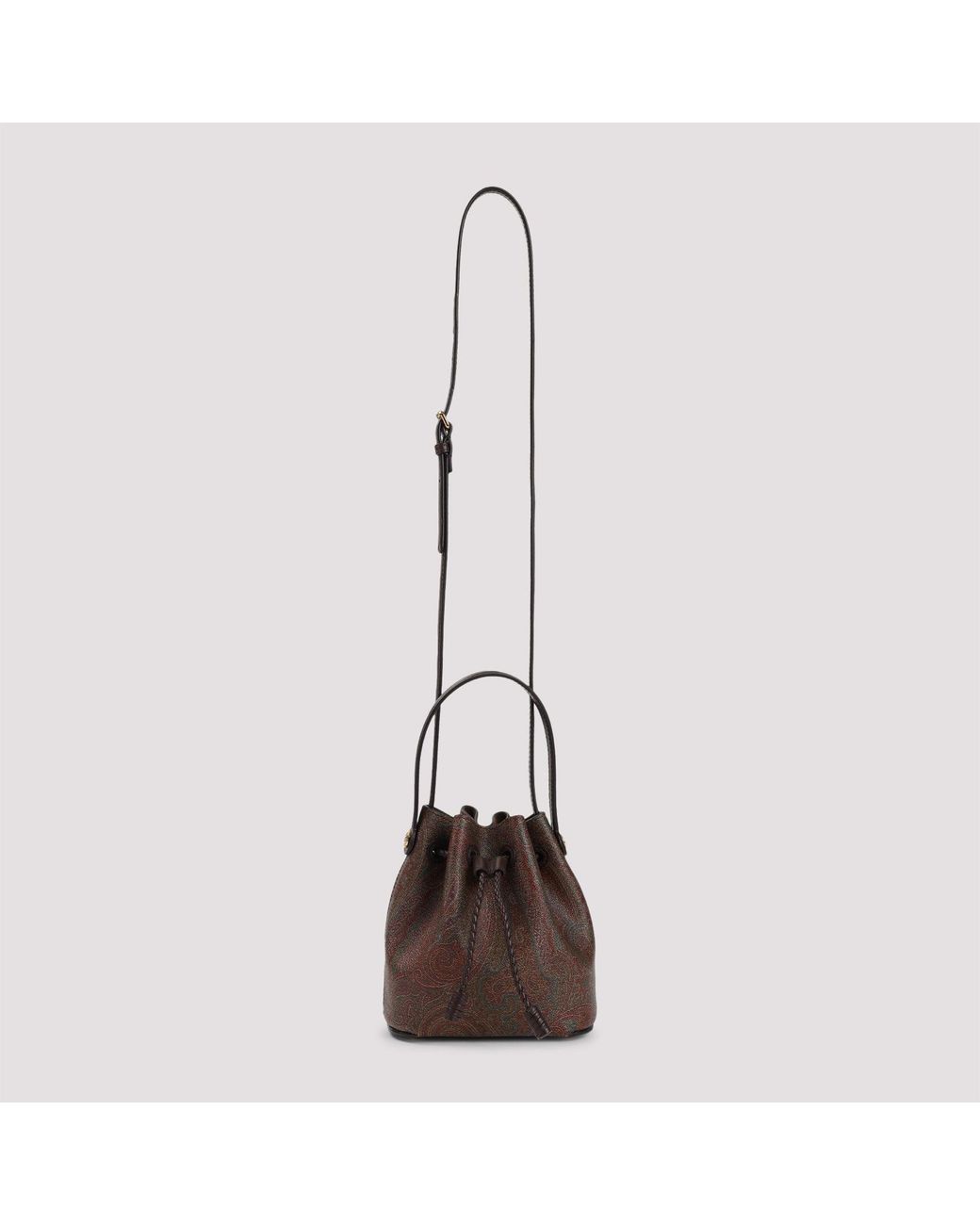 Etro Brown Arnica Small Bucket Bag